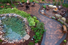 Paver Patio and Fire/Water Features: Backyard Escape