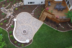 Paver Patio and Waterfall: Outdoor Oasis